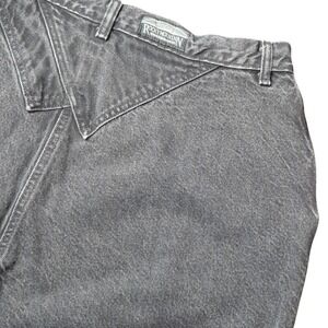 VTG Rocky Mountain Rockies Women's 22W Bare Back Western Black Denim Jeans USA